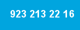 923 213 22 16 923 213 22 16